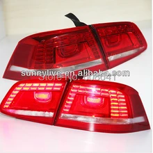 Для VW Passat b7 Европейский Magotan светодиодный задний фонарь задние фонари 2011- год красный цвет