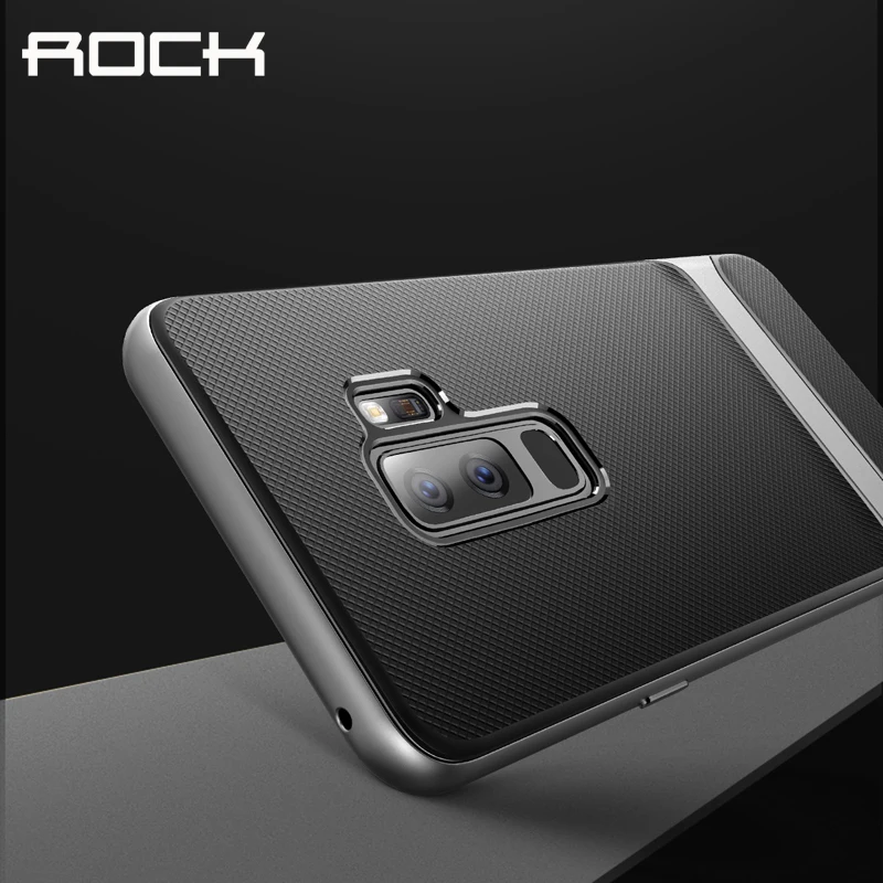 Чехол для samsung Galaxy S9 S9 Plus ROCK Royce Series роскошный Ультратонкий чехол для телефона samsung S9 S9 Plus TPU+ PC Гибридный чехол s