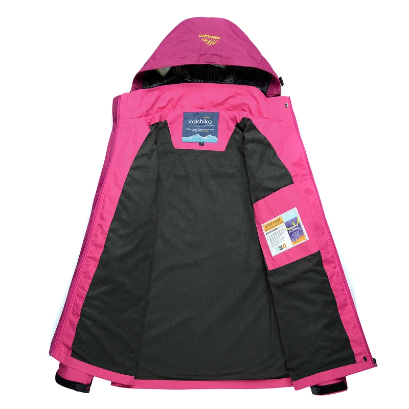 TRVLWEGO primavera y otoño acampar al aire libre senderismo chaqueta de mujer cortavientos senderismo caza montaña sola capa M-4XL