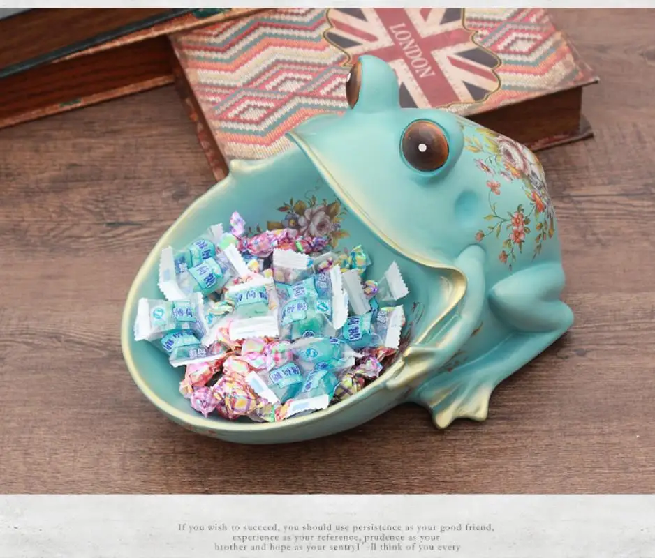 2018 NewStyle Creative lucky animal ornament candy dish sundries storage ornaments