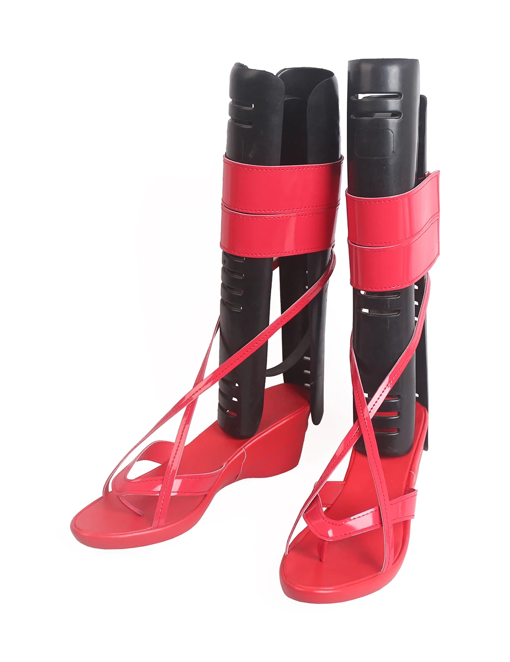 TouHou Project Hakurei Reimu Cosplay Boots Red Shoes (1)