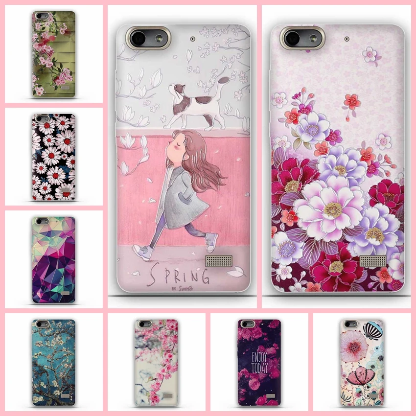 

for Huawei Honor 4C / G Play Mini Case TPU Soft 3D Flower Back Cover for Huawei Honor 4C / G Play Mini Phone Case Capa Protector
