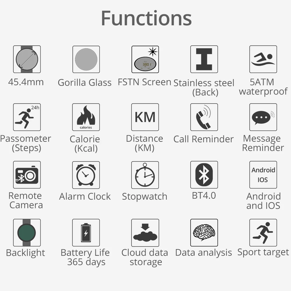 ColMi Smart Watch Waterproof IP68 5ATM Passometer Message Reminder Ultra-long Standby Xwatch Outdoor Swimming Sport Smartwatch