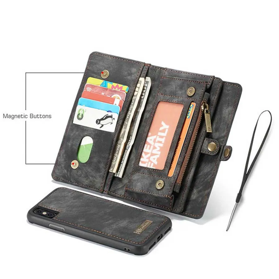 Leather Wallet Case for Samsung Galaxy S10 S10e 2-in-1 Detachable Phone Cover Card Wallet Flip Case for Samsung S10 Plus S10lite (8)