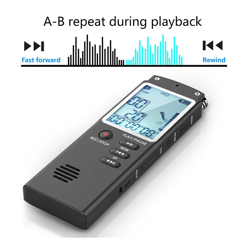 Noyazu оригинальный T60 мини диктофон 8 Гб цифровой Аудио Диктофон WAV 1536 кбит/с HQ
