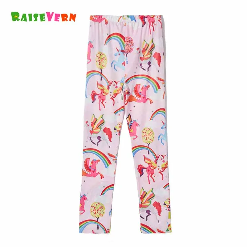

2019 Spring Summer Unicorn Printing Leggings 6-12Y Kid's Casual Unicornio Pants Tollder Loose Long Pant Children Clothes