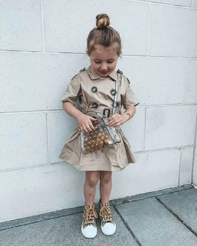 short sleeve trench dress