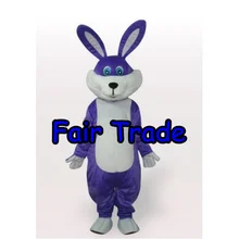 Акция! Супер низкая цена Пасха фиолетовый кролик Маскоты костюм праздник Пасхи животных Маскоты te костюм EMS sw148