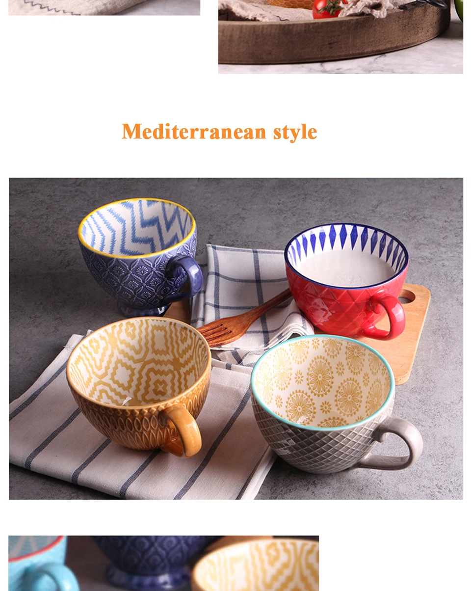 Ceramic Coffee Cup and Saucer Black Pigmented Porcelain Tea Cup Set4