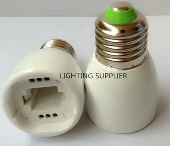 

10PCS Free Shipping E27 to G24 Socket Converter Lamp Base Bulbs Halogen Light Socket Adapter E27 to G24
