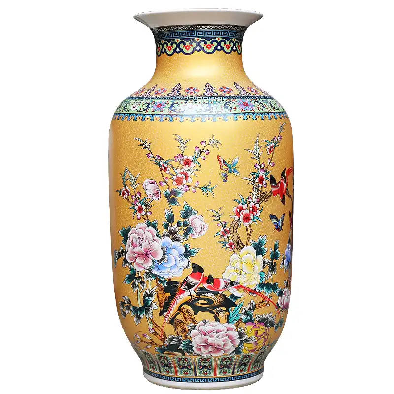 Jingdezhen Ceramics Vase Floor Modern Chinese Living Room