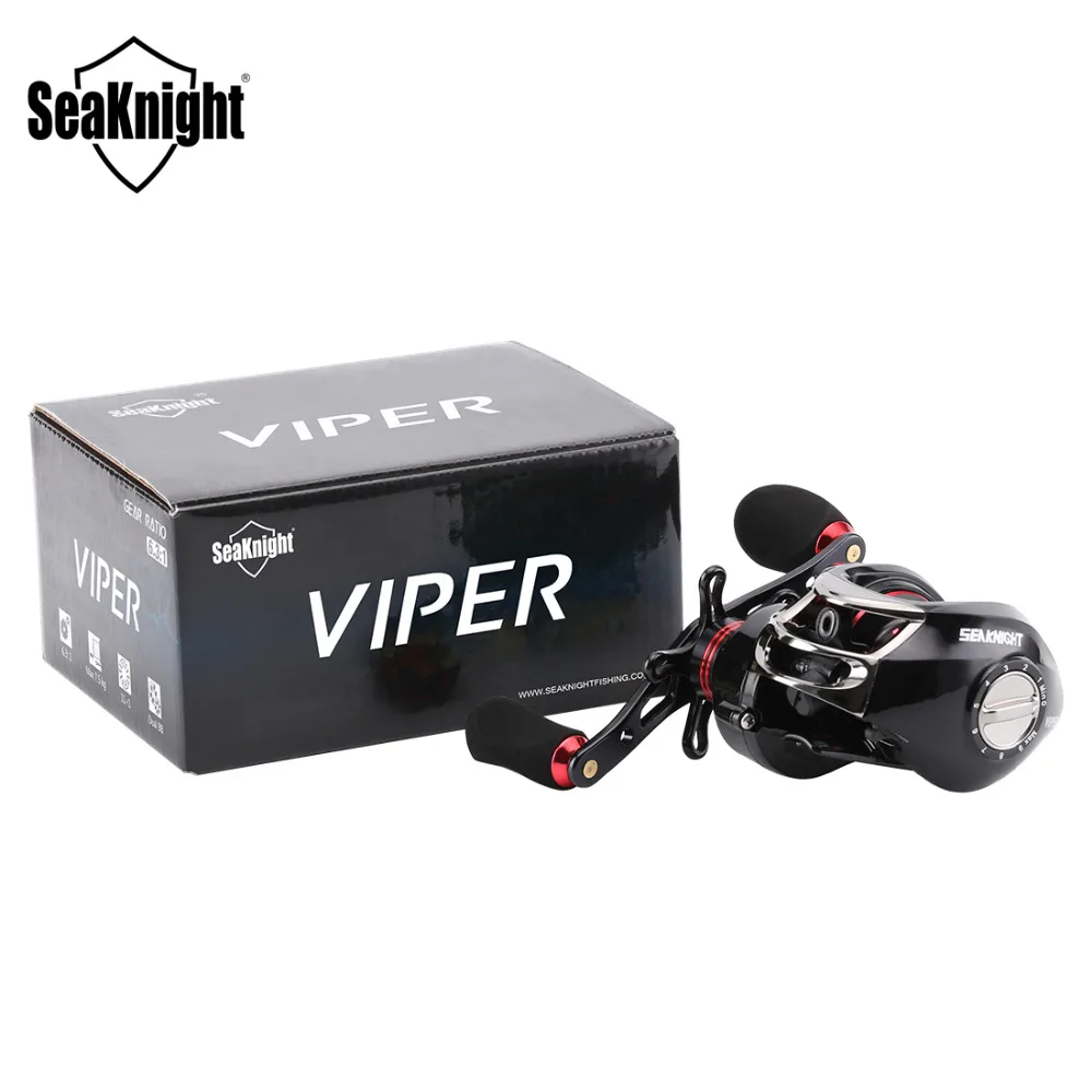 

SeaKnight VIPER Fishing Reel 6.3:1 Bait casting Reel Centrifugal & Magnetic Brake Carbon Max Drag 7.5KG/16.5LB