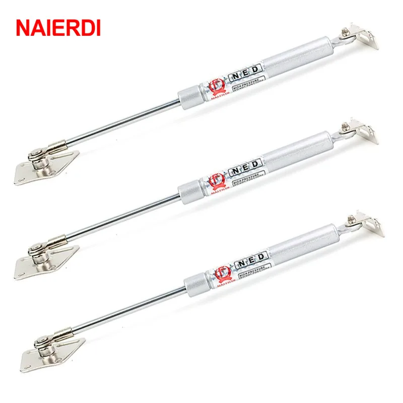 

NAIERDI 10PCS Copper 100N /10kg Force Door Lift Support Home Gas Spring Hinge Cabinet Kitchen Cupboard Hinge Furniture Hardware