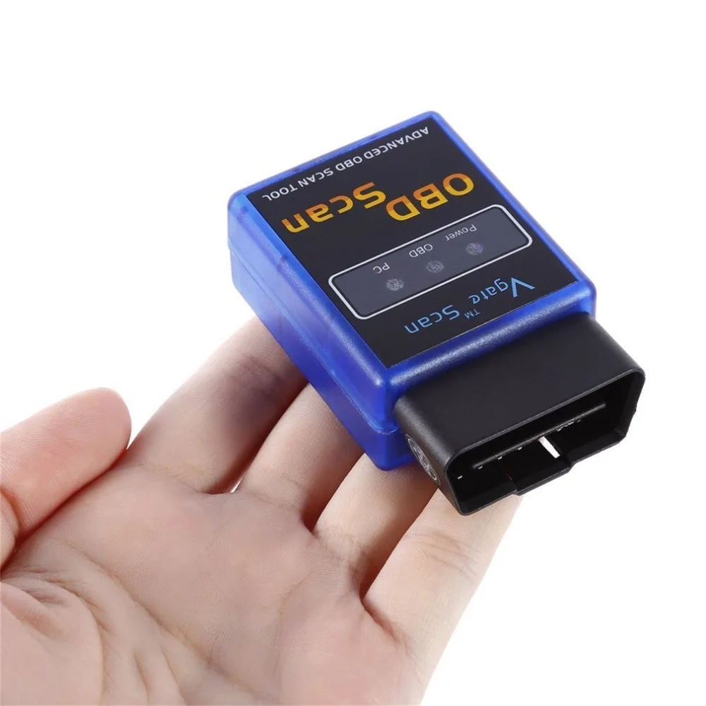 Супер мини Стильный Автомобильный сканер ELM327 Bluetooth OBDII B06 диагностический сканер Интерфейс адаптер синий Универсальный 12 В 45ма