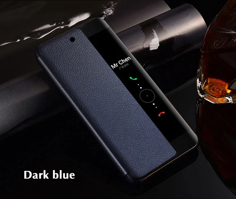 תצוגה חכמה מקרה עבור Huawei P30 פרו P30Pro P30Lite אוטומטי שינה השכמה Flip כיסוי טלפון Huawei P30 לייט Fundas קאפה iphone 11 Pro Max leather case