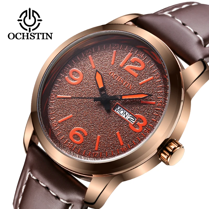 

2017 Sale New Ochstin Quartz Watch Men Casual Clock Date Day Male Wrist Business Relojes Hombre Military Wristwatches Man