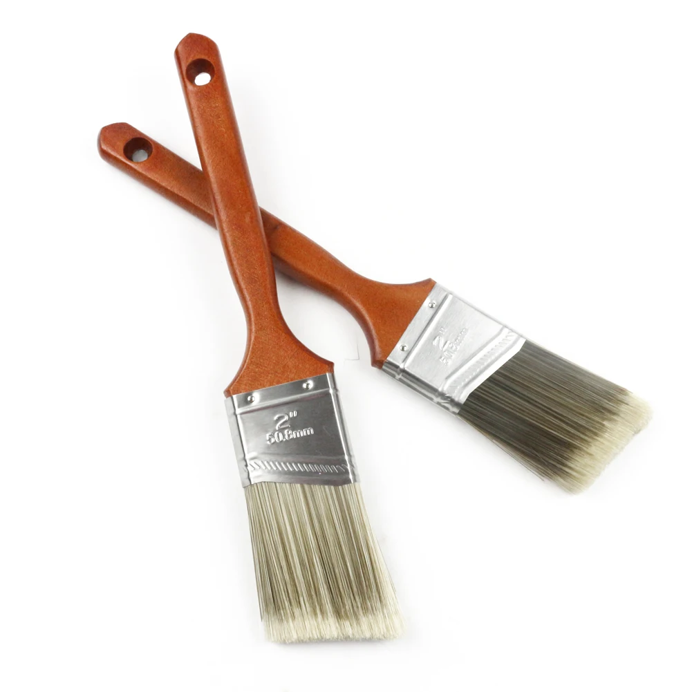 

2 in. Angled Oil Polyester/Natural Bristle Blend Paint Brush