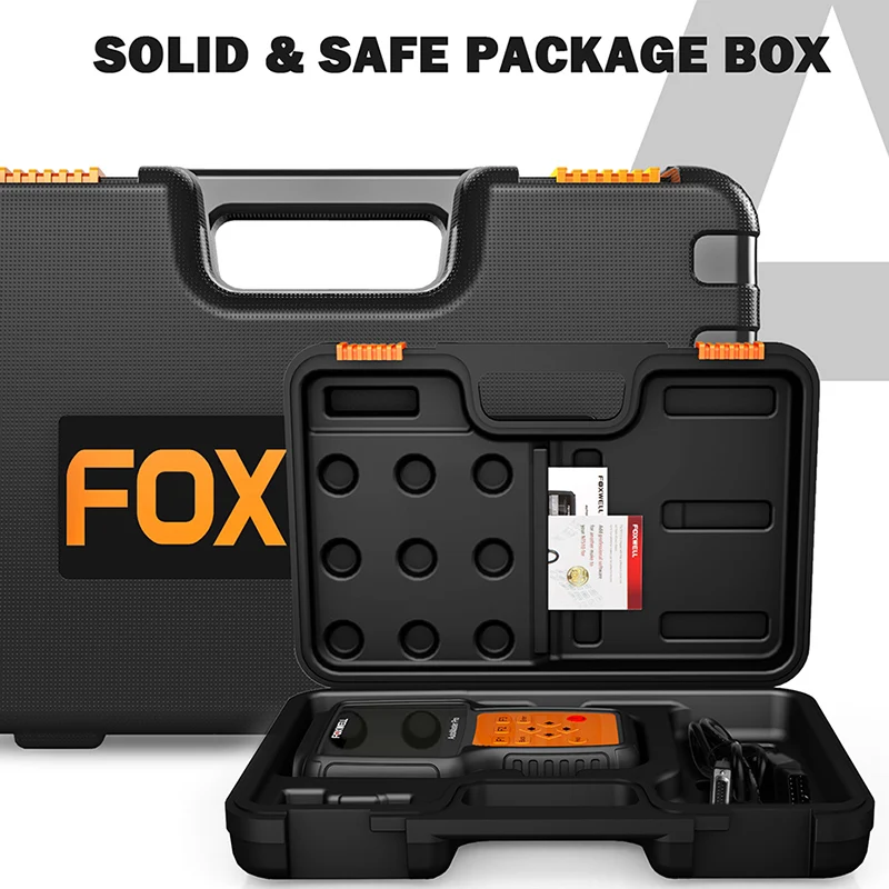 Foxwell NT614 OBD2 автомобильный сканер ABS SRS подушка безопасности OilReset EPB стояночный