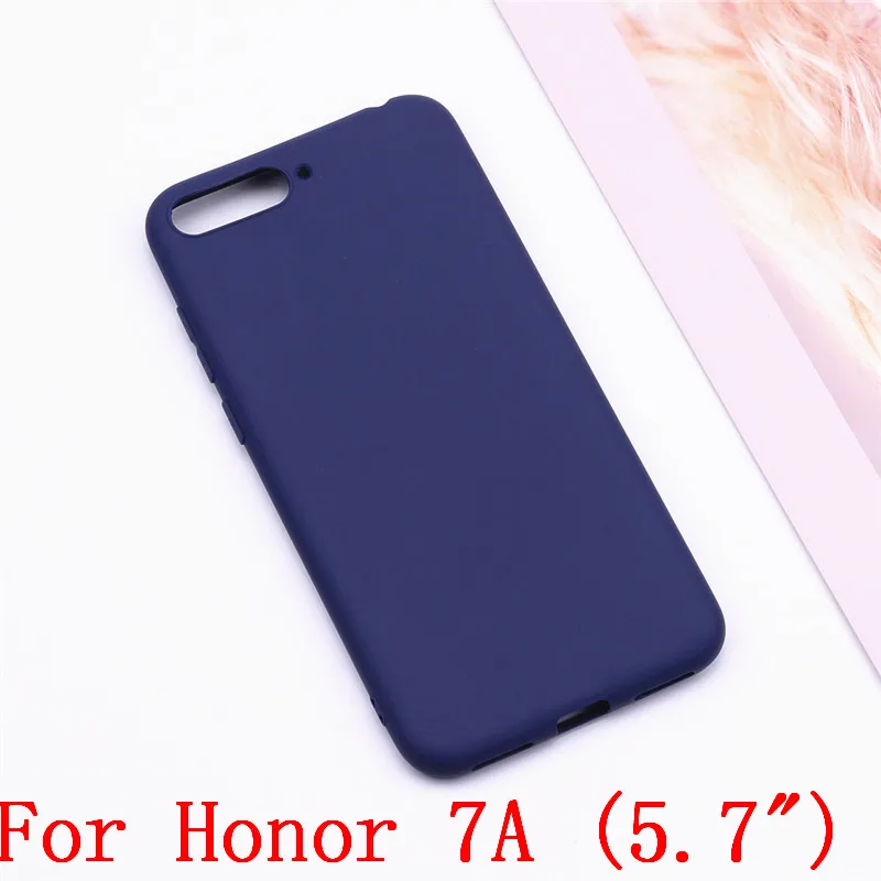 Dark Blue Для huawei Honor 7A Pro 5,7 чехол AUM-L29, Мягкий ТПУ силиконовый чехол для huawei Honor 7A DUA-L22 5,45, чехол, чехол для телефона s - Цвет: Dark Blue