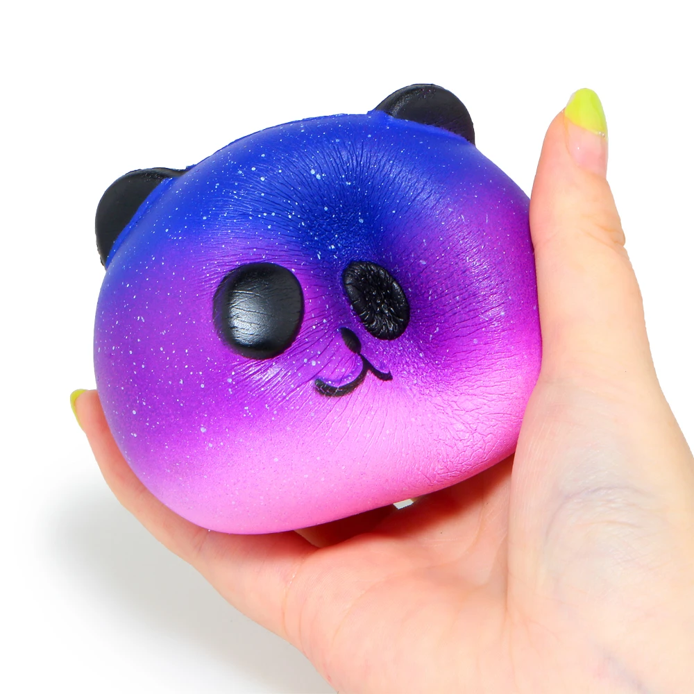 Милый красочный антистресс в виде панды медленно поднимающийся ароматизированный мягкий PU сжимаемая игрушка телефон ремни оригинальная упаковка