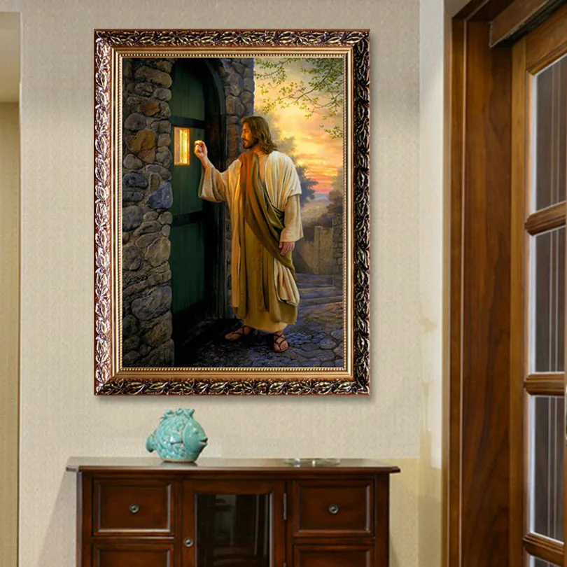 Картина на холсте с изображением Иисуса и Иисуса, плакат и принт Иисуса, настенные художественные картины для гостиной, украшения для дома 01 - Цвет: Style I