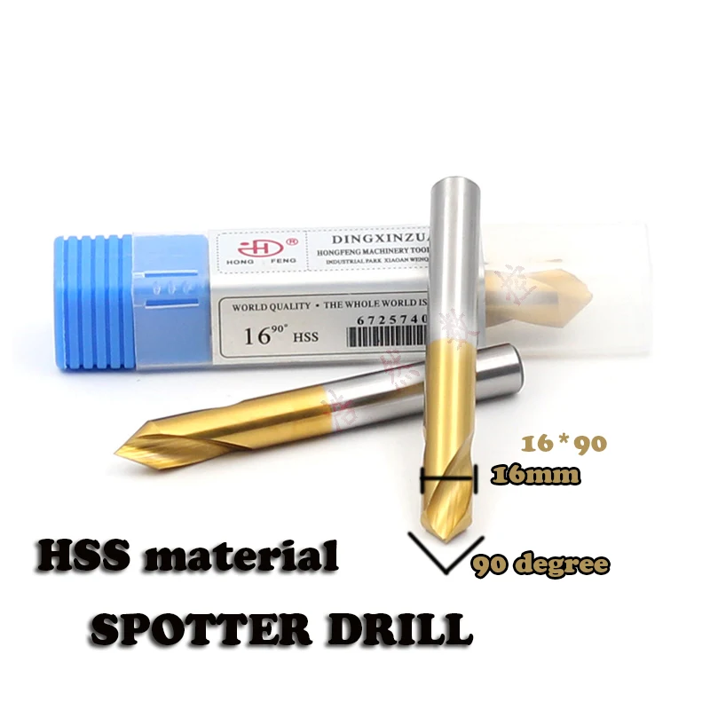 

Spot Drill 60degree 90degree Milling Cutter 1-12mm CNC Spotter Tool high speed steel Material Customization Accepted