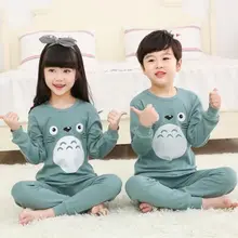 Детская Пижама с длинными рукавами на осень и зиму Хлопковая пижама для мальчиков детская одежда для маленьких девочек пижама в виде единорога Infantil