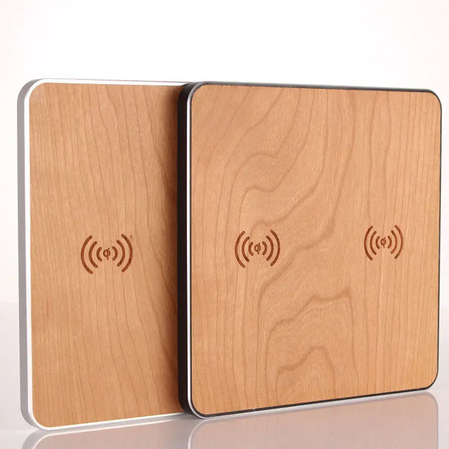 

Retro Wood Universal Vintage Fast Qi Wireless Charge Pad Mat Charger For iPhone X 8 8 Plus For Samsung S8 S7 S9 S9 PLUS Charging