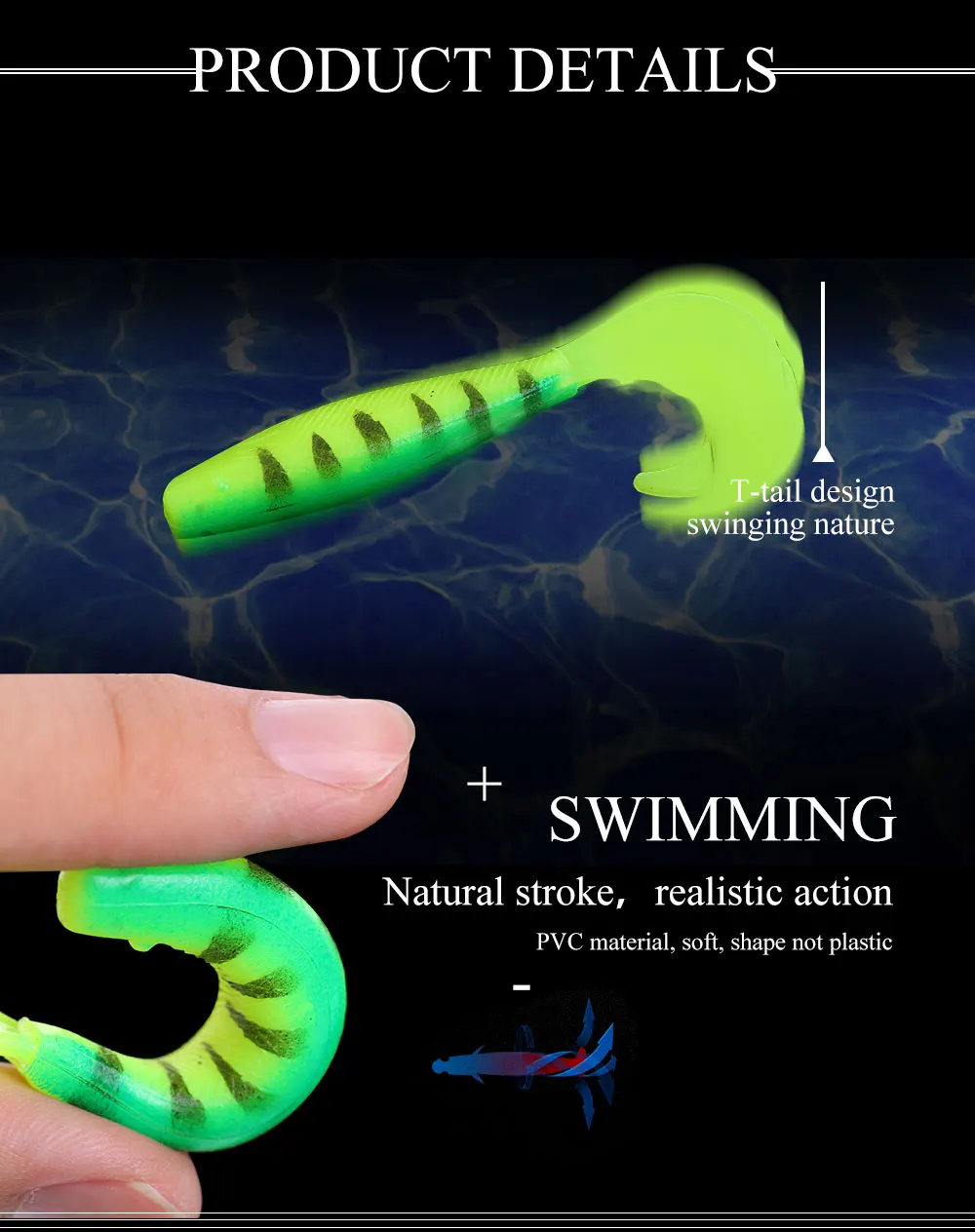 3D Shake Fish Soft Body 5pcs/lot 4.5g 8cm Wobbler Fishing Lures Easy Swim baits Silicone Soft Bait Carp Artificial Soft Lure