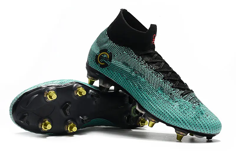Wholesale Cheap 2019 ZISA Superfly VI SG 360 Football boots Soft Ground Soccer Shoes with extra screws Cleats