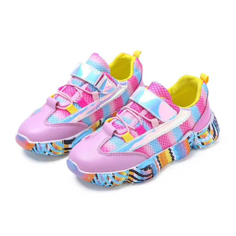ULKNN الفتيات رياضية للأطفال أحذية الأطفال حذاء كاجوال الفتيان الفتيات أحذية الرياضة المدربين تشغيل الأحذية المدرسة الأزياء