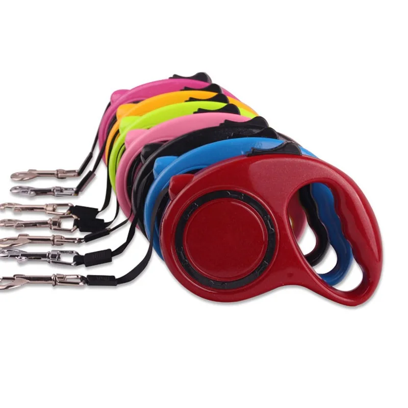 Automatic retractable dog leashes multi colors 3M nylon rope with
