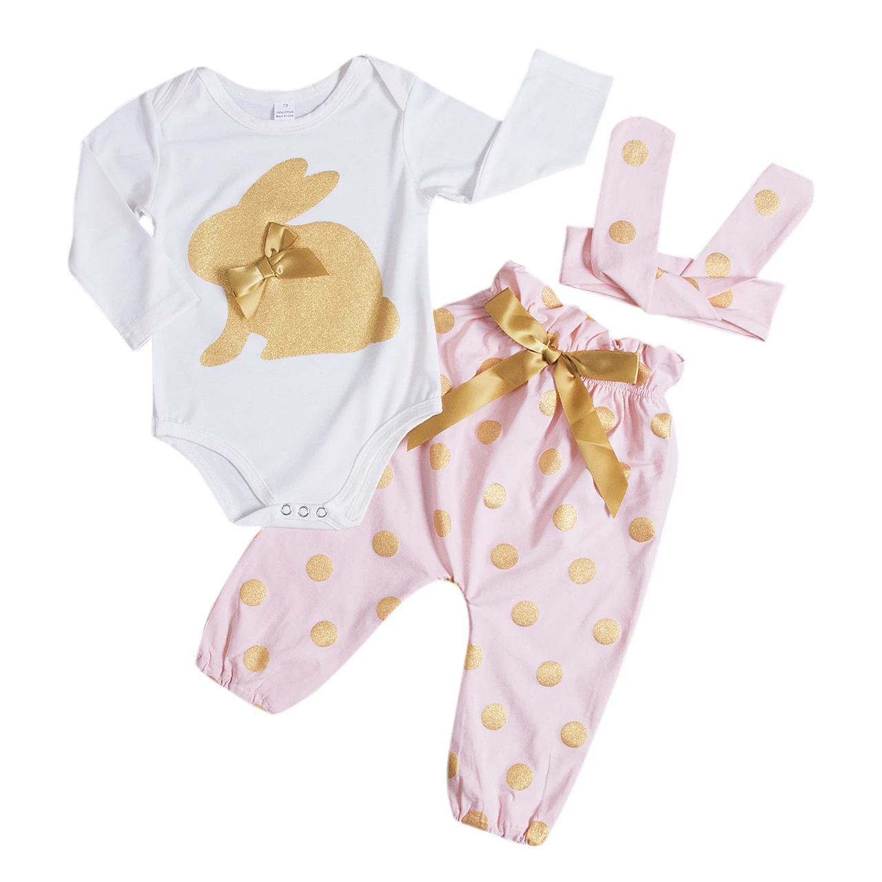 Cute Baby Girls Clothing Sets Easter Costumes Bunny Playsuit Pants