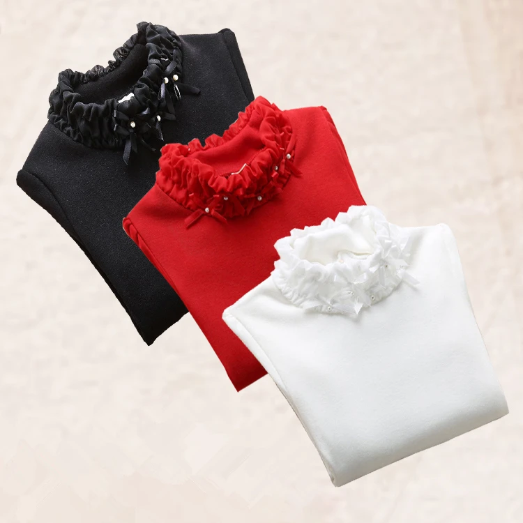 

Girls Clothes 2019 Spring Winter Children Clothing Thick Velvet Girls Blouse Shirt Blusas Kids Clothes 5 colors Age 3-14Y