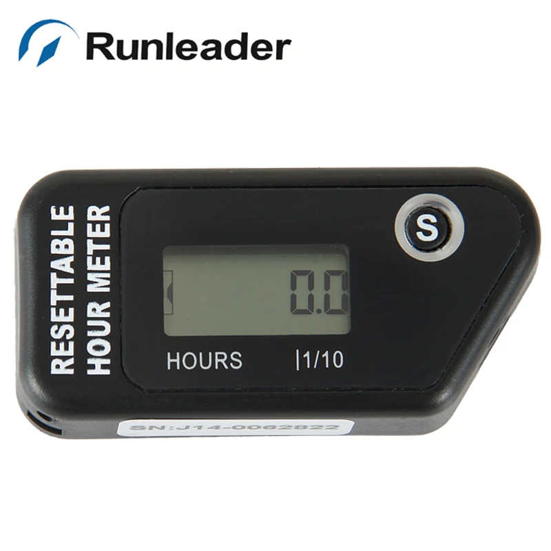 RunleaderResettable lcd Водонепроницаемый hour run беспроводной напоминание о обслуживании электродвигатель Индуктивный часомер RL-HM016H
