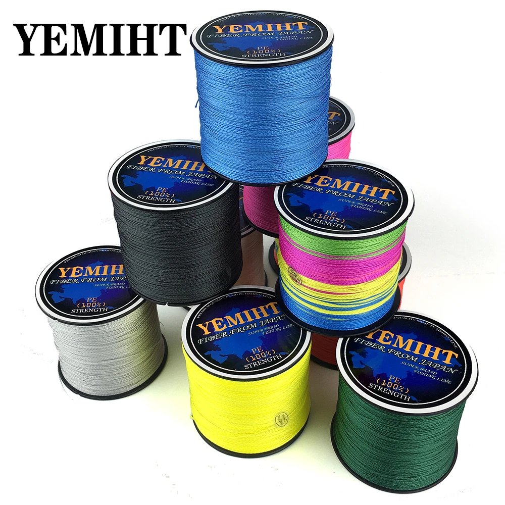 

YEMIHT Carp Fishing Line 300M 500M 4 Strands 10-120LB PE Braided Fishing Line Multifilament Saltwater Fishing Line
