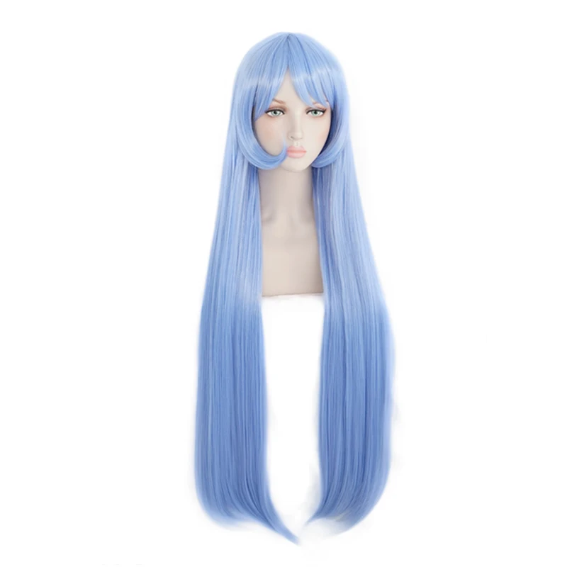 Женский длинный парик My Hero Academy Nejire Hadou синий термостойкий из синтетических волос