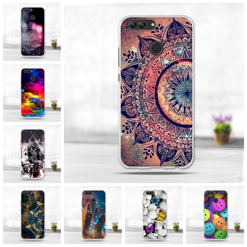 

3D Cute Animal Shell For Huawei Nova 2 Case 3D Painting Back Cover Soft Silicone TPU For Huawei Nova2 Phone Cases
