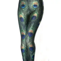 Леггинсы 2018 новые стильные сексуальные модные женские леггинсы для фитнеса новые зеленые карандаш с животными брюки-джегинсы