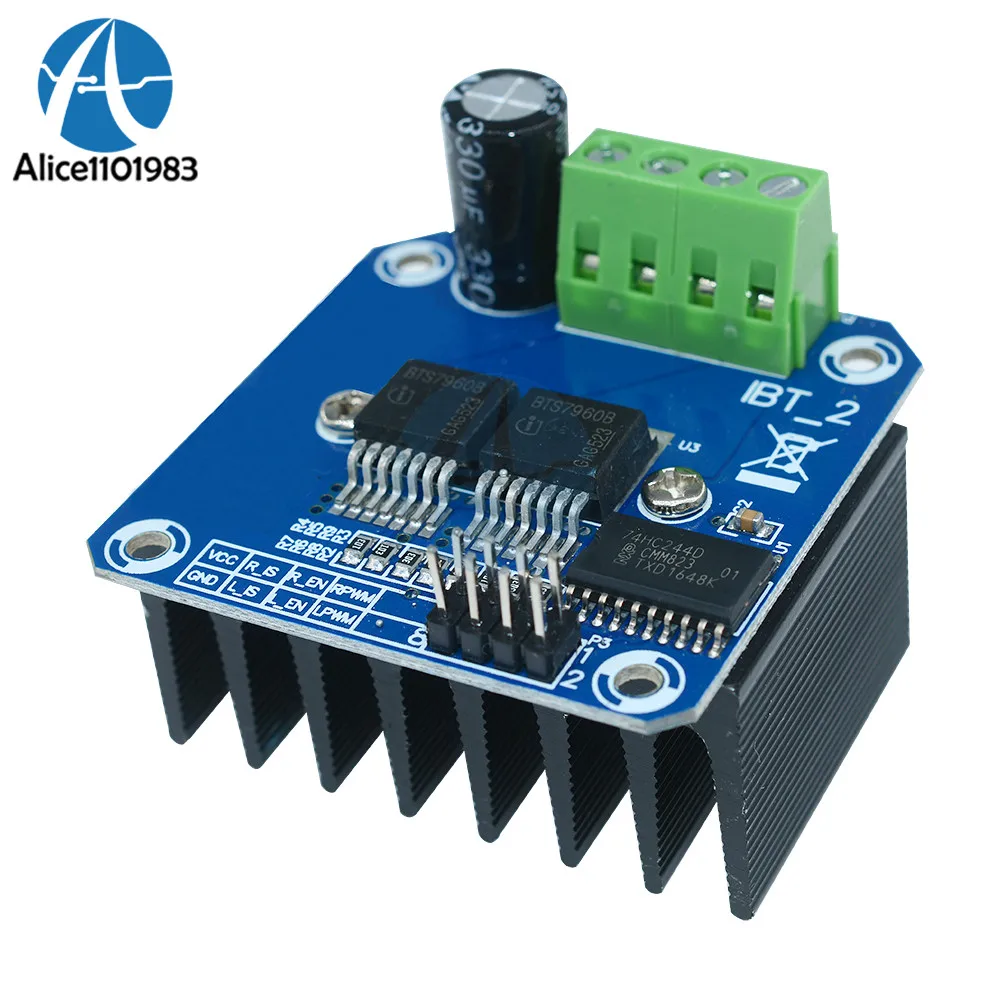 

BTS7960B DC 43A 5V Stepper Motor Driver Diy Electronic Drive Board Double H-Bridge PWM Driver Module For Arduino Smart Car