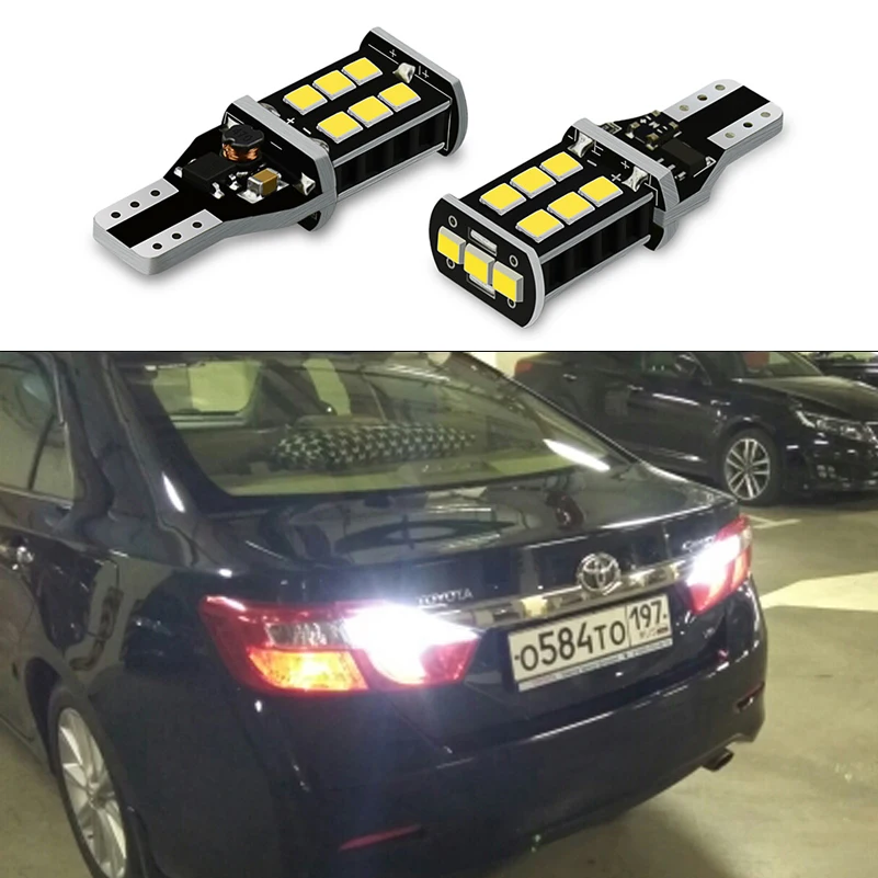 2x T15 светодиодный лампы W16W Canbus заднего хода автомобиля светильник для Защитные