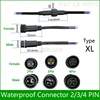 Водонепроницаемый разъем, 5 пар, ток 8A/12A/20A 2 pin / 3 pin / 4 pin с проводным кабелем IP67 гнездовой штекер 1,0/1,5/2,5 (мм2) ► Фото 1/4