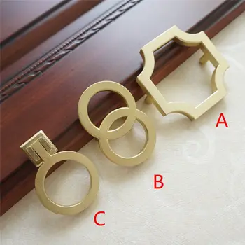 

1.1'' 2.5'' Dresser Pulls Knobs Cabinet Handle Door Knob Ring Drawer Handles Drop Brushed Brass Gold Kitchen Cabinet Pull