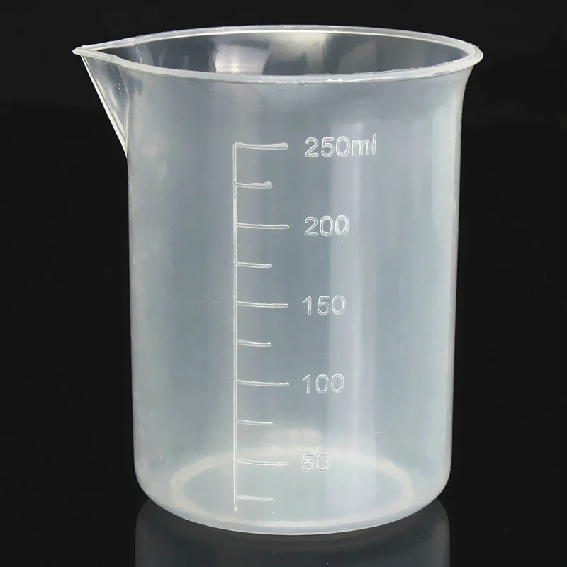 1 шт. 50 100 150 250 500 1000ml прозрачный Кухня лаборатории Пластик Градуированный объемный стакан контейнер мерный стаканчик инструмент