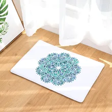 CAMMITEVER синий зеленый фиолетовый розовый Мандала дверные коврики для входной двери Противоскользящие коврики для прихожей мягкие спальни кухонные коврики