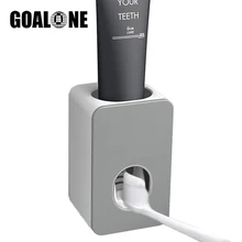 

GOALONE Automatic Toothpaste Squeezer Wall Mount Hanging Hands Free Toothpaste Dispenser Toothbrush Holder Bathroom Accessories