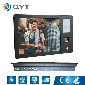 

15 inch fingerprint password keyboard NFC Rfid touchscreen all in one panel PC