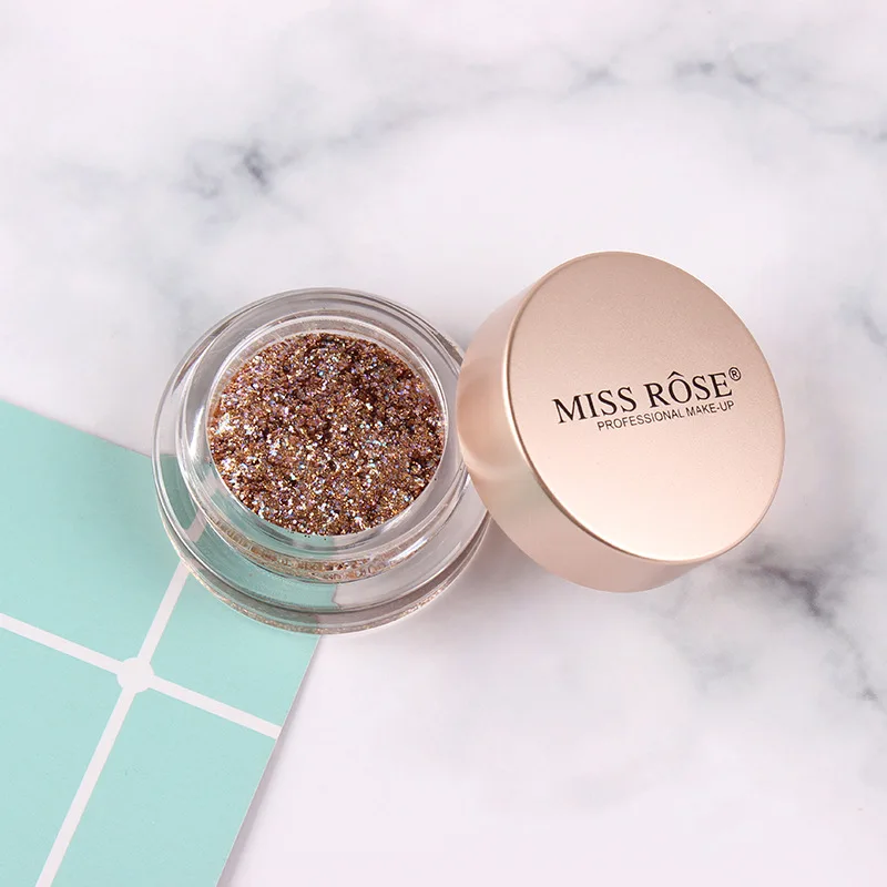 

10 Color Single glitter palette holographic pigment palette Bling glitter cream For face eye body glitter makeup JLRS2018