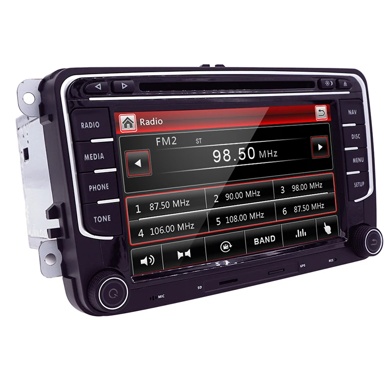 Discount 7" in-dash Car DVD player with GPS navigation,audio Radio stereo,USB/SD BT/TV Canbus,car multimedia headunit for VW universa 2