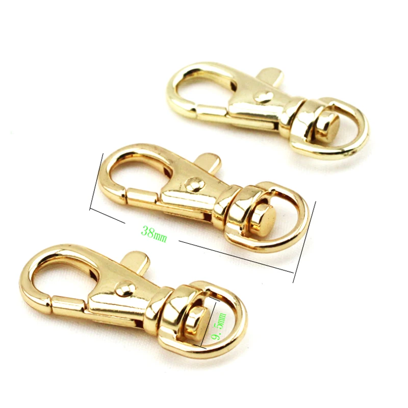 100pcs Tiny Push Gate Hooks Metal Swivel Snap Hooksin Bag Parts